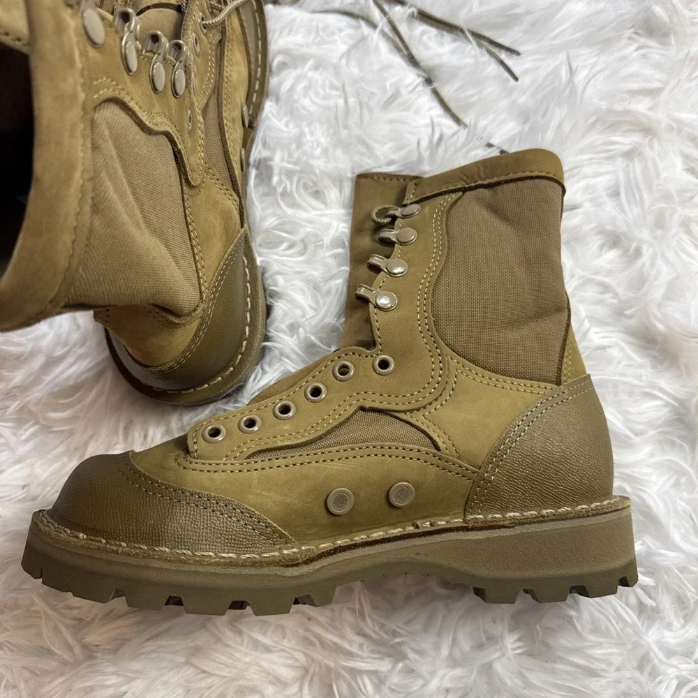 Danner USMC RAT Combat Boots‎ Hot Weather Men's Size 4 Wide Beige Tan Marine New